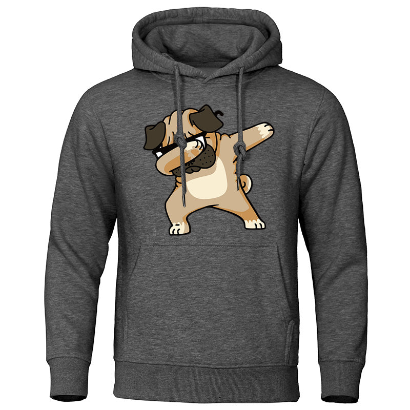 Hoodie mit Hundedab-Print
